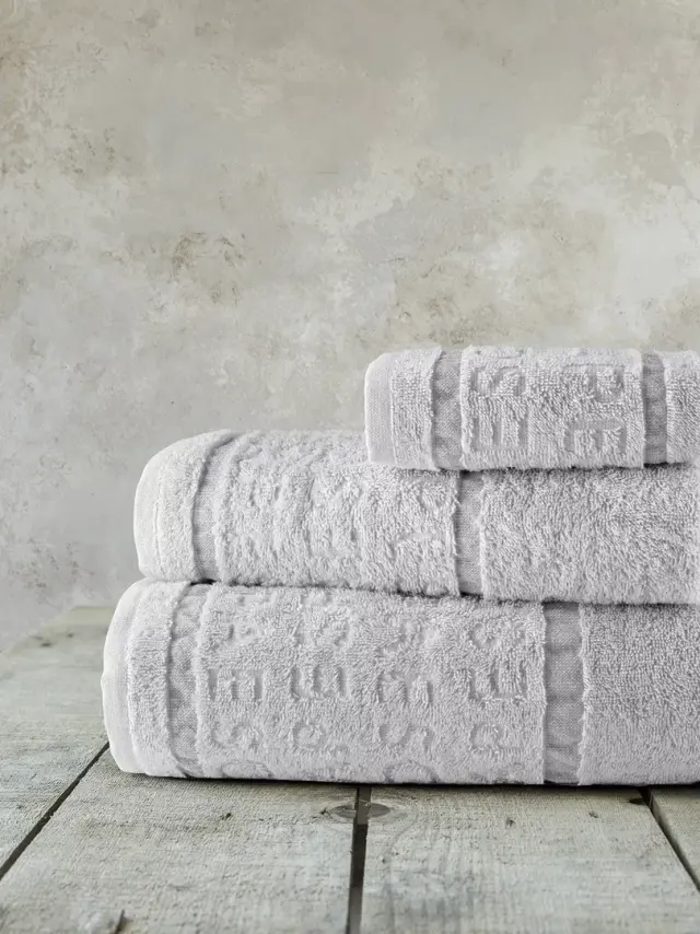 Πετσέτες Σετ 3 Τεμ 30x50-50x90-70x140 480gsm Nima Spa Gray 100% βαμβακερό