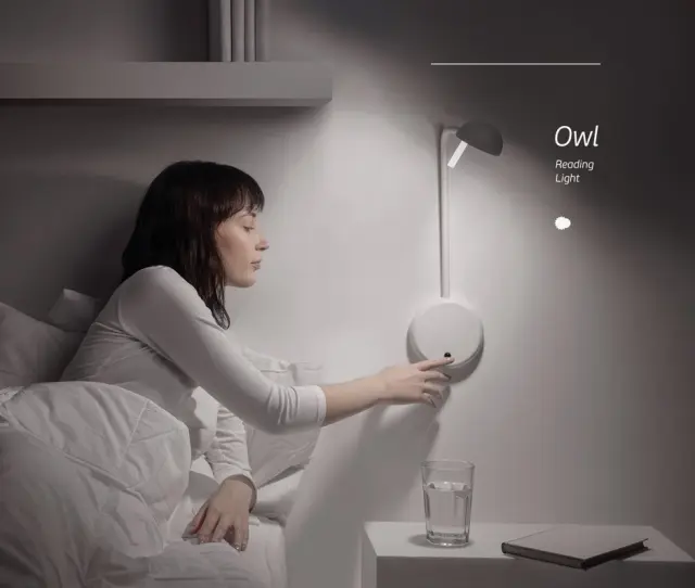 Owl 04236/W/W Απλίκα τοίχου led λευκή Άσπρο 2
