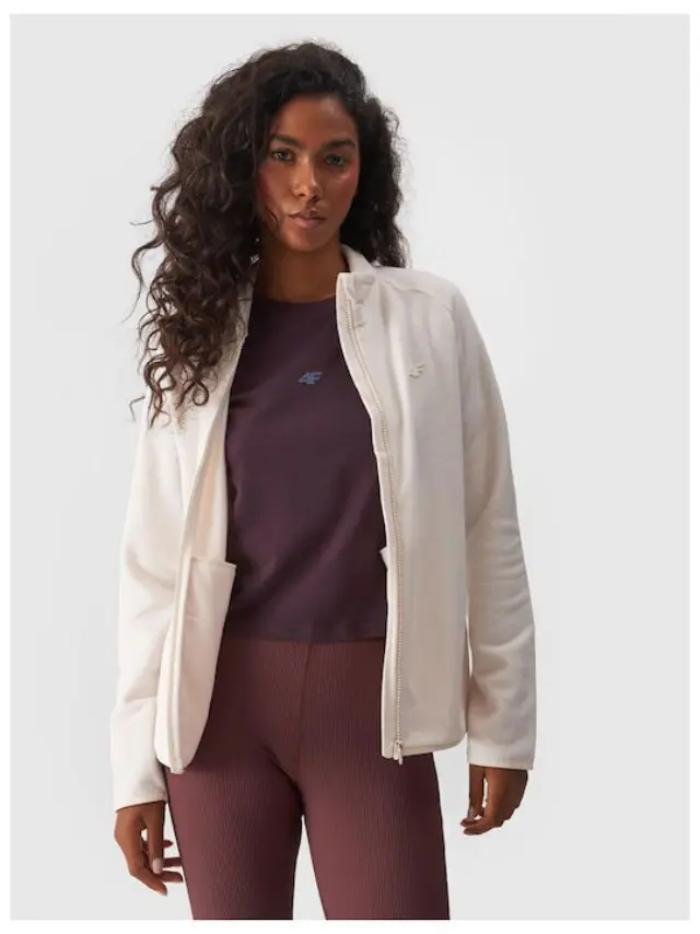 4F Fleece Jacket Cream 4FWMM00TFLEF294-12S - XL 3