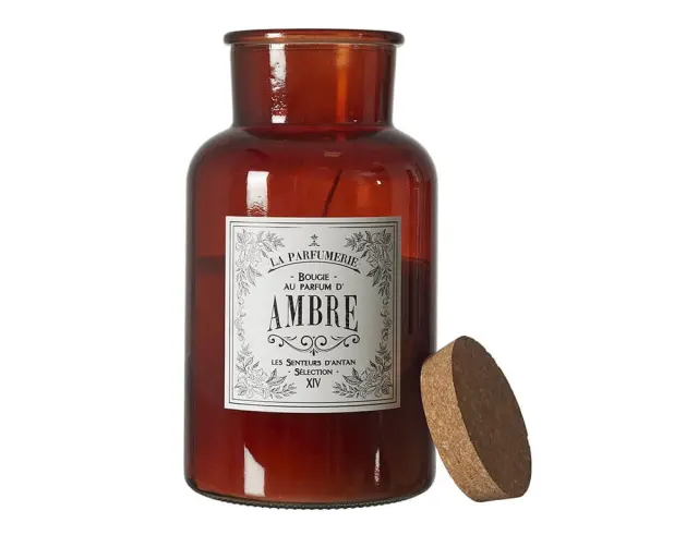 Αρωματικό κερί Apothecary Home Deco Factory με διάρκεια καύσης 110 ώρες, άρωμα Amber και διαστάσεις 14x25.5cm BO0140