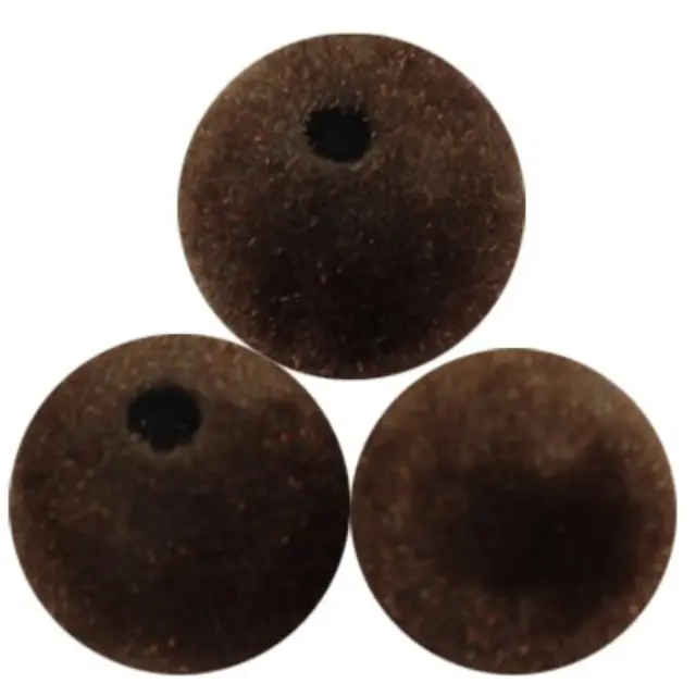 Χάντρα Felt Brown 12mm - 20τεμ
