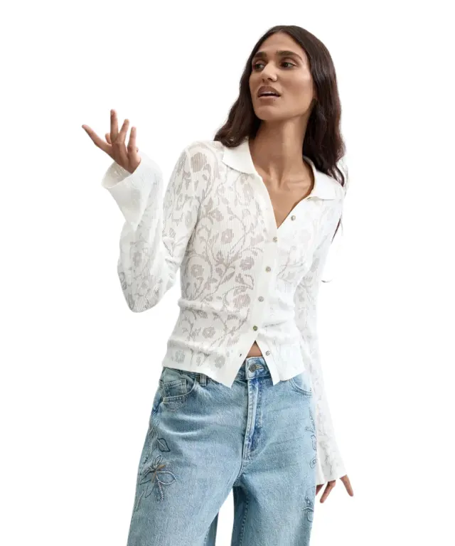 Desigual - Γυναικείο Τζιν Παντελόνι Fairy 26WWDD24-5007 Μπλε Ανοιχτό 3