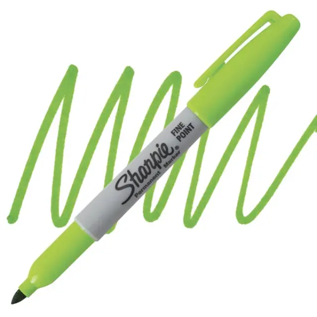 Μαρκαδόρος Sharpie Fine Permanent 0.9mm - Λάιμ