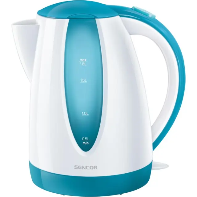 Βραστήρας Sencor SWK 1817TQ 1.8lt 2000W με Διπλή Ένδειξη Στάθμης και Πλαστικό Σώμα Μπλε