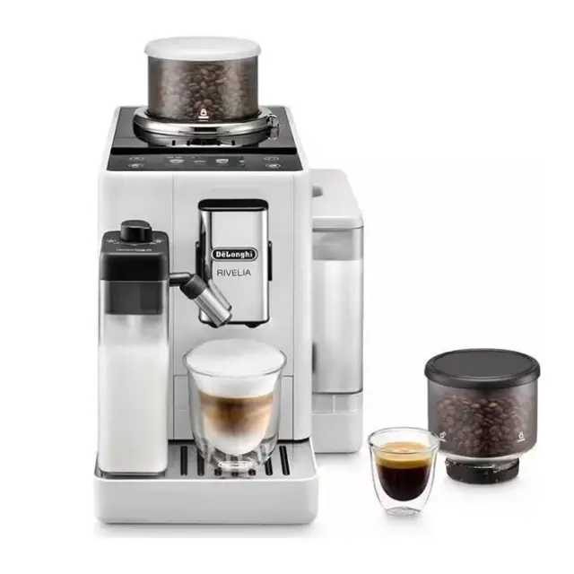 De'Longhi Αυτόματη Μηχανή Espresso Rivelia 1450W 19bar White (EXAM 440.55.W)