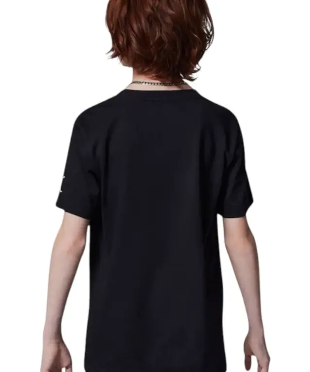 Jordan - Παιδική Μπλούζα T-Shirt Jdb Mj Wordmark 95D634-023 Μαύρο - 8-10 ετών 2