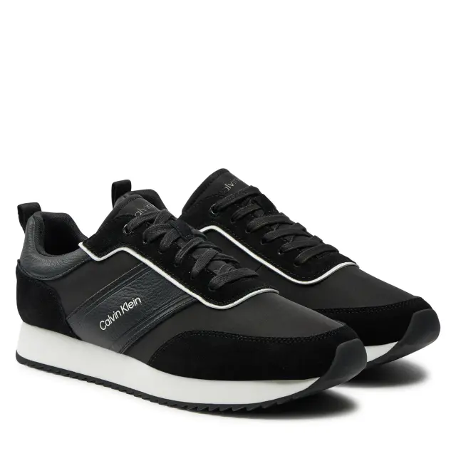 Ανδρικά Δερμάτινα Sneakers Calvin Klein HM0HM01554 0GS Μαύρα Μαύρο - 41 2
