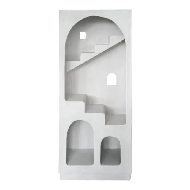 Βιβλιοθήκη-ραφιέρα Boolten pakoworld mdf λευκό 80x38x190εκ 3