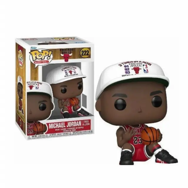 Φιγούρα Funko Pop! Basketball: Chicago Bulls - Michael Jordan 3 Times in A Row #222 Vinyl Figure