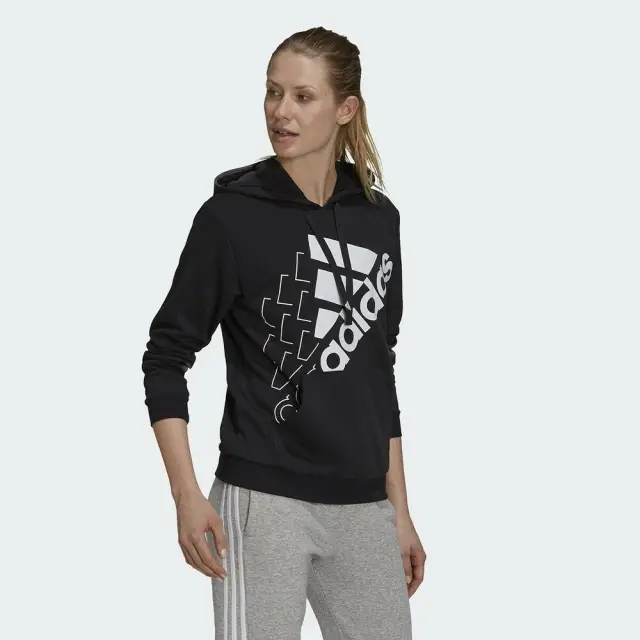 adidas Brand Love Relaxed Hoodie (GS1360-Black) - Μαύρο - XS 2