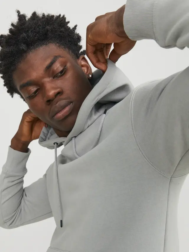 JJESTAR BASIC SWEAT HOOD NOOS Ultimate Grey