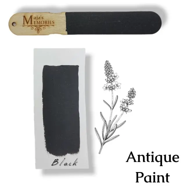 Χρώμα-εφέ πατίνας Antique Paint Maja's Memories, 150ml, Black