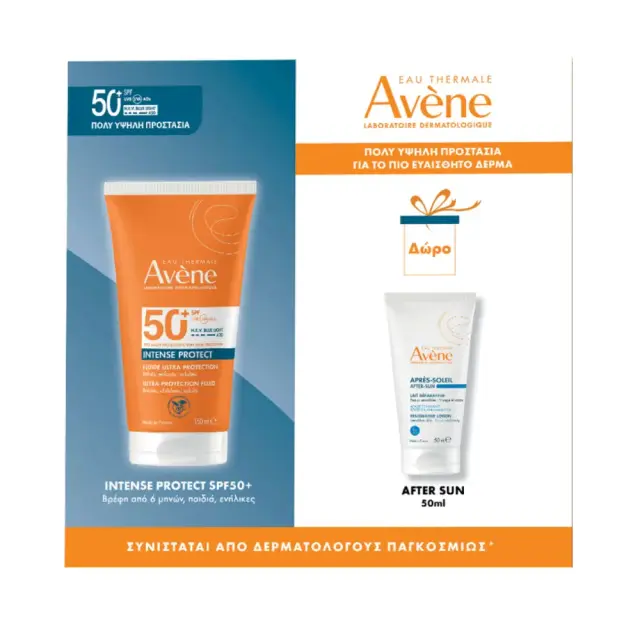 Eau Thermale Avène Promo Eau Thermale Intense Protect Ultra Fluide Σετ με Αντηλιακό Προσώπου + After Sun SPF50 2τμχ