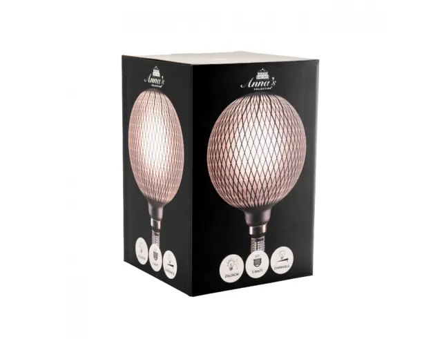 Λάμπα LED Annas Collection, για ντουί E27, 5.5W, Θερμό Λευκό