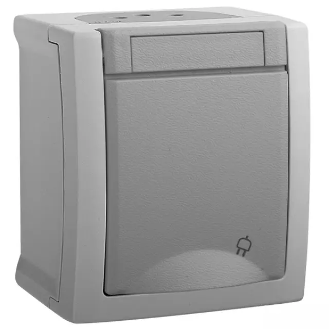 Panasonic Pacific Grey Child Protected UPS Socket (Quick Connection)