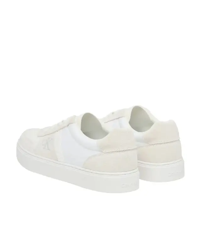 Calvin Klein - Ανδρικά Sneakers Ck Classic Cups Lace Mix Emb Tongue YM0YM01395-0K4 Λευκό 3