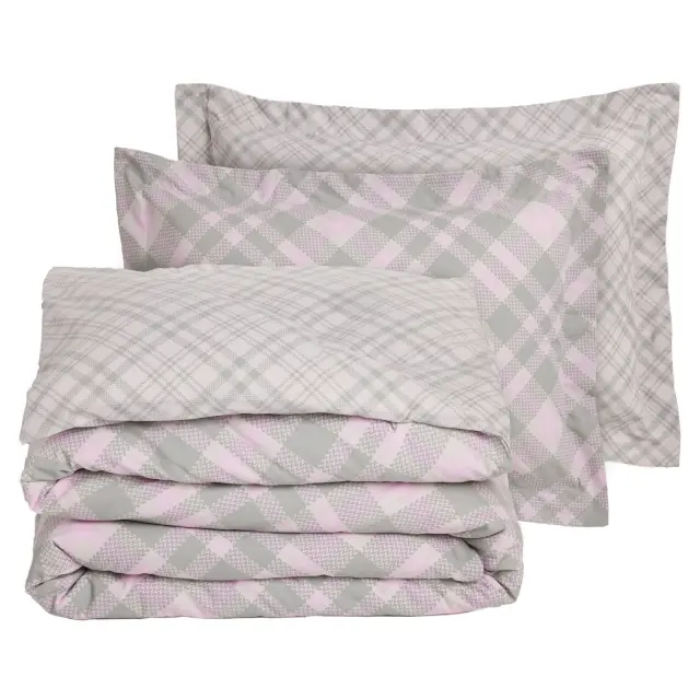 DAS HOME ΣΕΤ ΠΑΠΛΩΜΑΤΟΘΗΚΗ ΥΠΕΡΔΙΠΛΗ CASUAL 5436 MINT, PINK 3