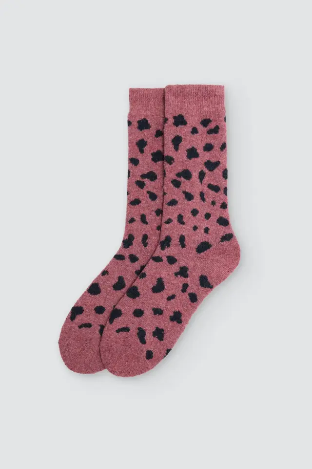 Ysabel Mora Γυναικείες Κάλτσες Ανγκορά Animal Print 3 Ζεύγη - 36-41 2