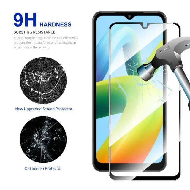 Full Cover Αντιχαρακτικό Τζάμι Προστασίας για Xiaomi Redmi A1/ A2 - Black OEM