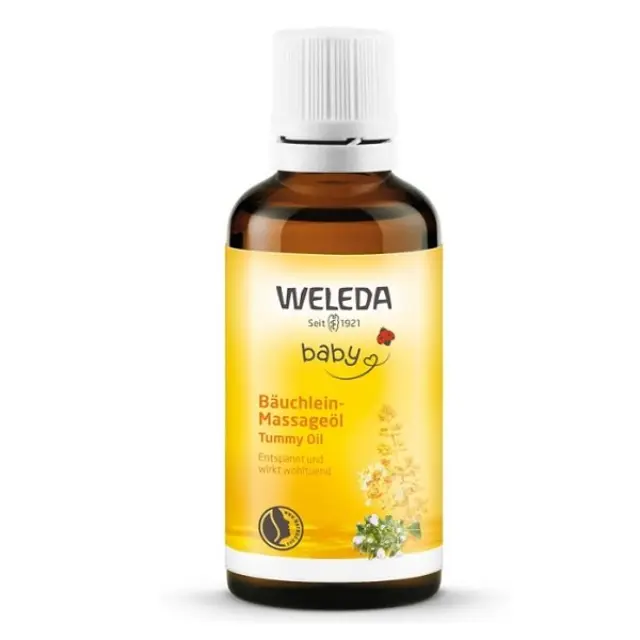 Weleda Baby Oil Καθημερινό Λάδι Μασάζ με Αμύγδαλο για την Κοιλίτσα του Μωρού, 50ml