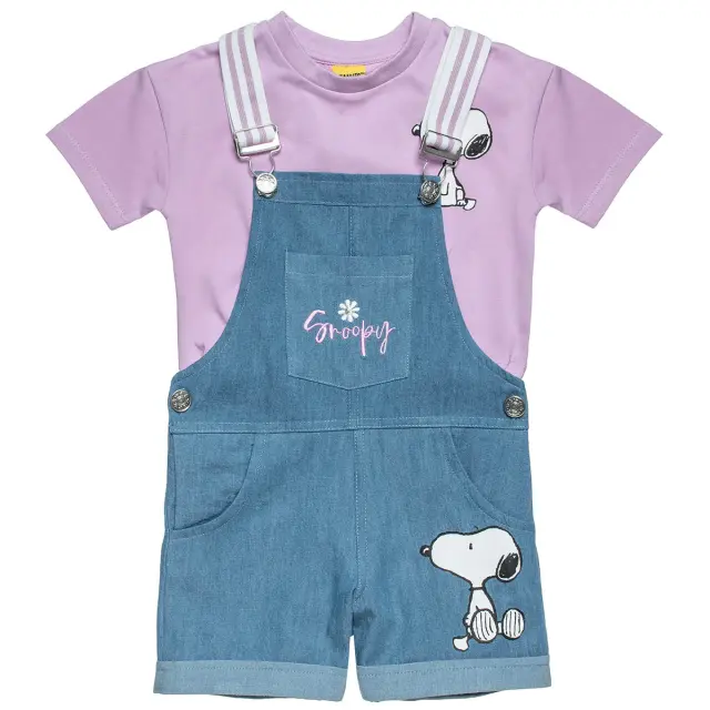 Σαλοπέτα Snoopy με cropped top