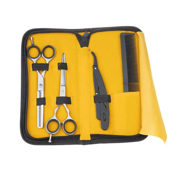 ID Italian Professional Barber Set Of 5.5'' Scissors Σετ Με 2 Ψαλίδια Και 1 Φαλτσέτα - De Tijeras - Ackermann