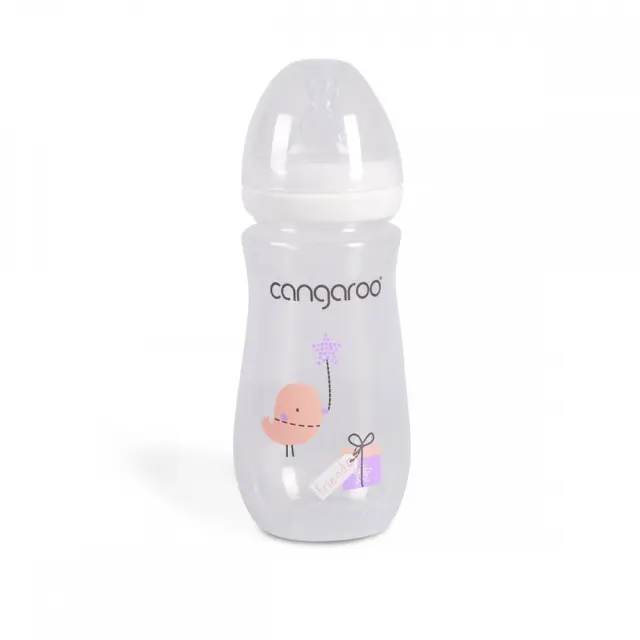 Μπιμπερό με αντί-κολική θηλή PP 300ml Birdy Blu Girl Cangaroo 3800146261726