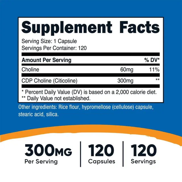 Nutricost CDP Choline Capsules 2