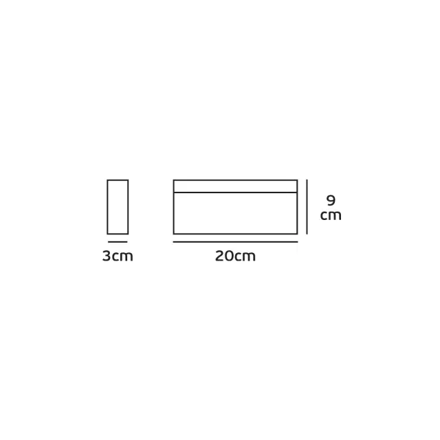 Ster Φωτιστικό Led τοίχου 6W 3000K 115° IP54 20x9x3cm λευκό Άσπρο 2