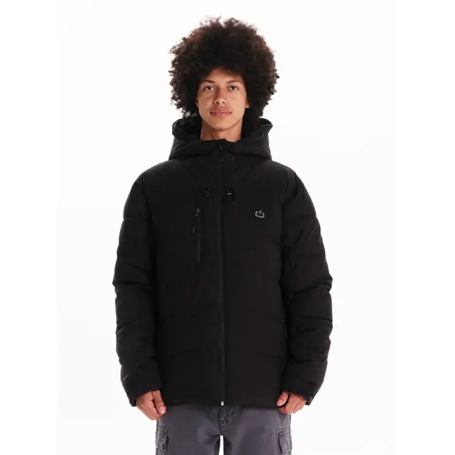 Emerson Hooded Puffer Jacket (242.EM10.16-Black) - Μαύρο - XXL