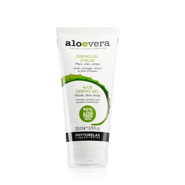 Phytorelax Aloe Vera Dermo Gel Ενυδατικό Τζελ για Πρόσωπο, Χέρια και Σώμα με 95% Οργανικό Χυμό Αλόης, 200ml