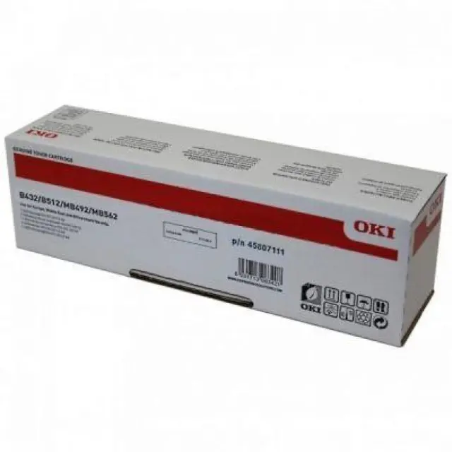 OKI B432/B512/MB492/MB562 TONER BLACK EHC 12k (45807111) (OKI-B432-B)