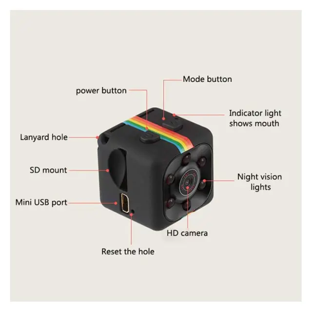 HD Mini DV Camera SQ-11 - Black 3