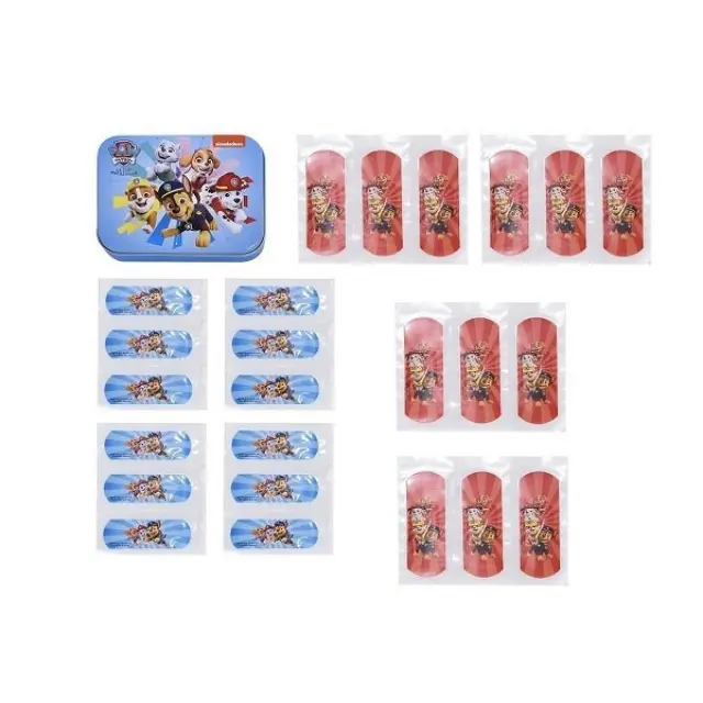 Take Care Paw Patrol Band Aids Metal Box Αυτοκόλλητα Επιθέματα 24τμχ