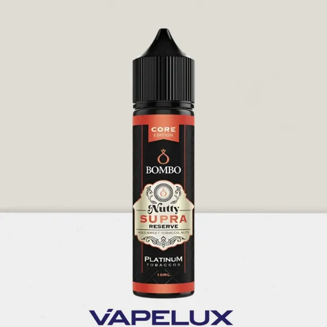 Bombo Platinum Tobaccos Nutty Supra Reserve Core Edition 10ml/60ml 60ml Ημικαπνικά 2