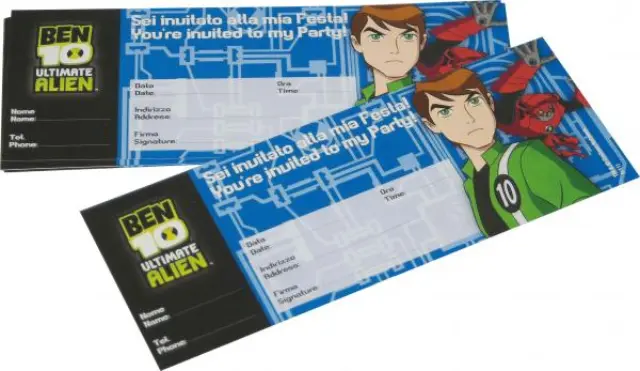 Προσκλήσεις Ben 10 Ultimate Alien /20 τεμ
