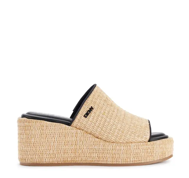 Γυναικείες Πλατφόρμες DKNY Conrad K1517736 Natural/Black Μπεζ - 41