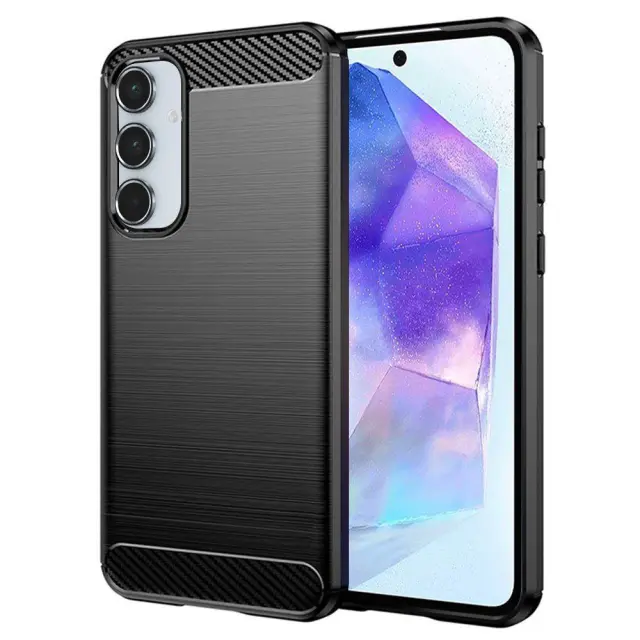 Techsuit® Carbon Silicone για Samsung Galaxy A55 5G-Black