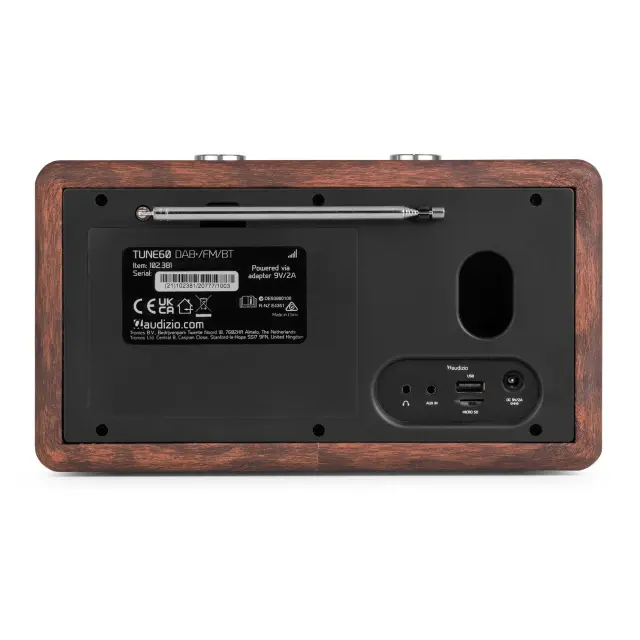 AUDIZIO TUNE60 DARK WOOD ΡΑΔΙΟΦΩΝΟ DAB+ ΣΕ ΧΡΩΜΑ ΣΚΟΥΡΟΥ ΞΥΛΟΥ 2