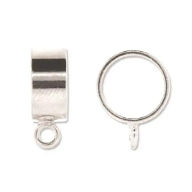 Σύνδεσμος για Κορδόνια 11mm - Silver Plated - 4τεμ