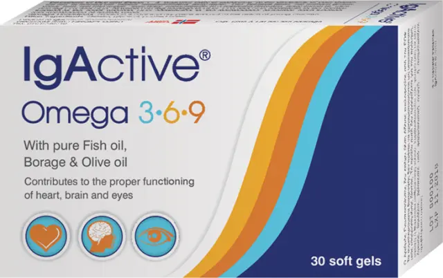 gActive Ιχθυέλαιο Έλαιο Βοράγου & Ελαιόλαδου 30 μαλακές κάψουλες