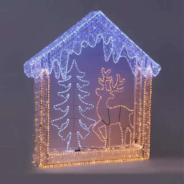 Χριστουγεννιάτικη Παράσταση 3D 960 LED 180x162x52cm IP44