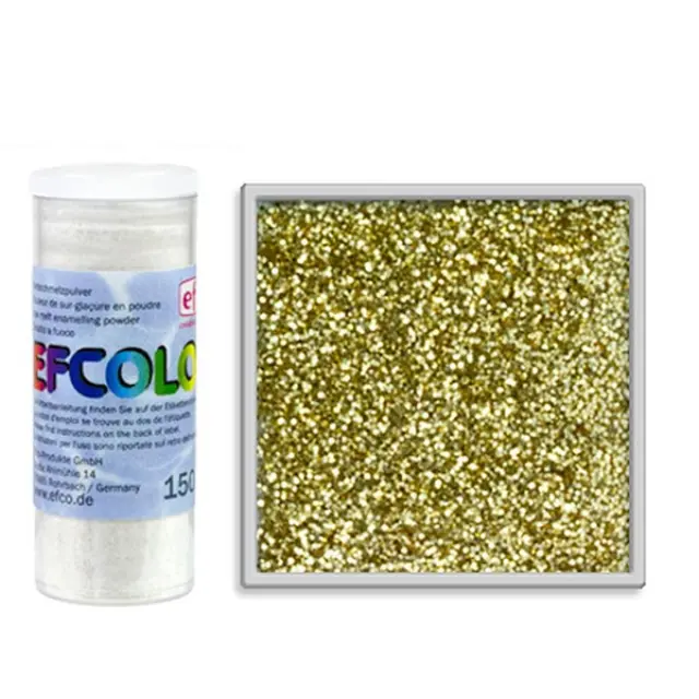 Σμάλτο Μετάλλου Efcolor 150ºC - Glitter Gold - 10ml