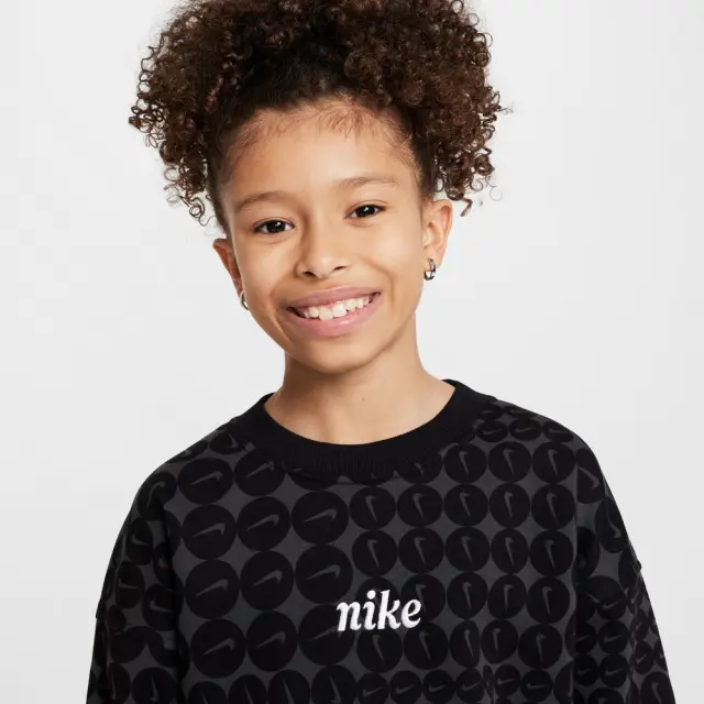 Nike Sportswear Club Fleece ΠΑΙΔΙΚΗ ΜΠΛΟΥΖΑ (HF8209-010) - Μαύρο - M 10-12 ετών 3