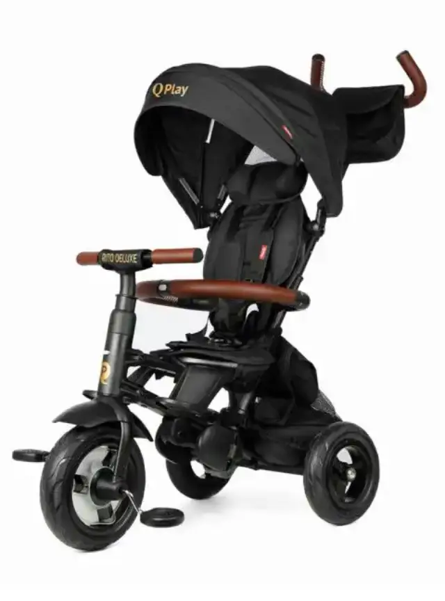 ΠΟΔΗΛΑΤΑΚΙ QPLAY RITO DELUXE LIMITED ΣΠΑΣΤΟ ΤΡΙΚΥΚΛΟ - ΜΑΥΡΟ