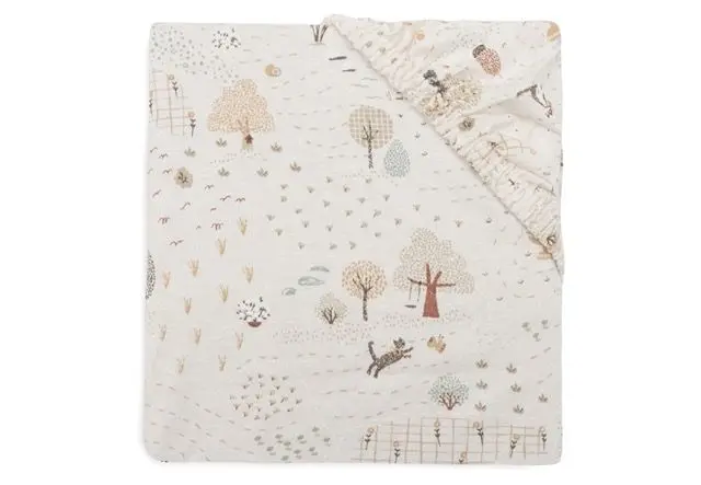 Σεντόνι Ζέρσεϊ με Λάστιχο Tiny Park (70x140cm) – Jollein 3