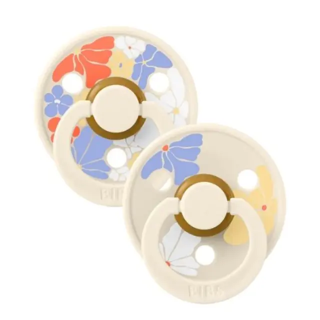 Σετ 2 Πιπίλες Studio Collection Colour Morning Bloom Vanilla Mix (0-6 μηνών) - Bibs
