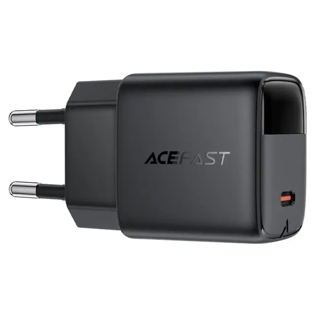 Φορτιστής Ταξιδίου Acefast A115 Fast Charging USB-C PD30W 3.0A GaN με LED Ένδειξη Φόρτισης Μαύρος 2