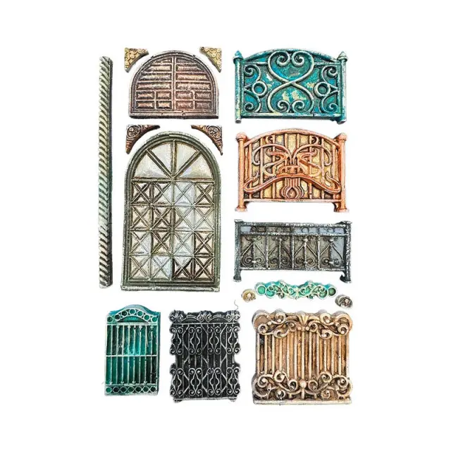 Καλούπι σιλικόνης A5, 15×21cm, Stamperia, Gates and doors 2