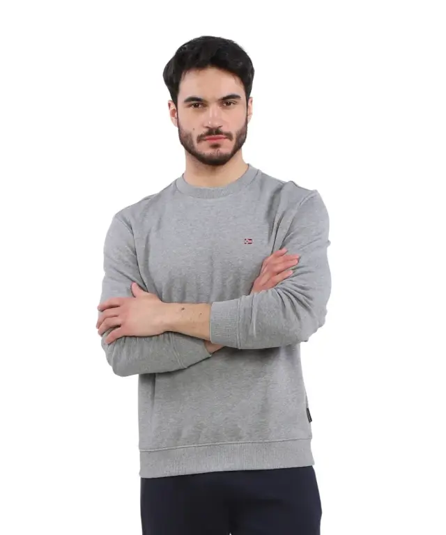 Napapijri - Ανδρικό Φούτερ Balis Regular Fit NP0A4H89-H62 Γκρι - S
